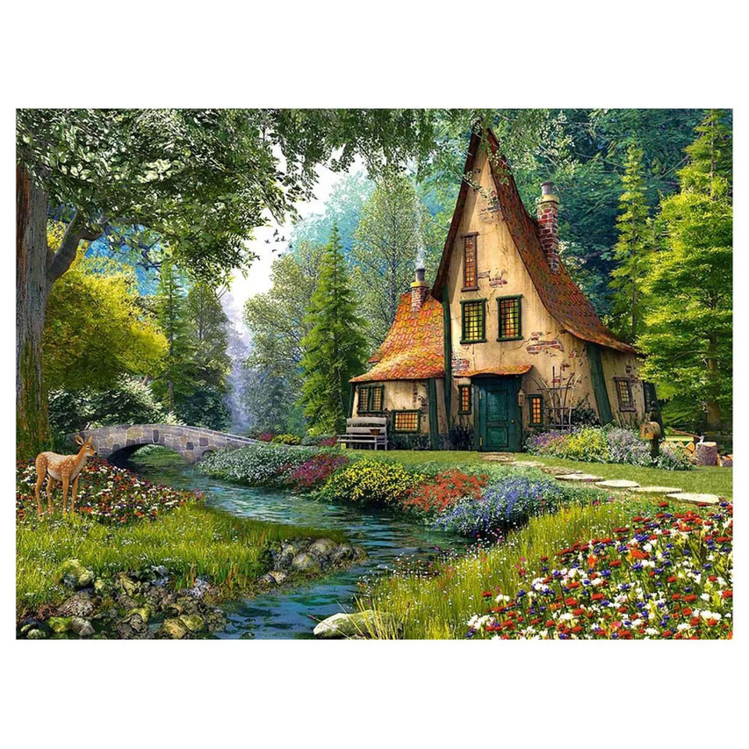 Castorland Legpuzzel Toadstool Cottage, 2000st.-Selecta Discount