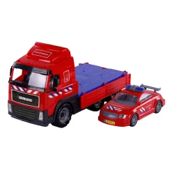 Cavallino Brandweervrachtwagen en Brandweerauto, Schaal 1:16 Hot