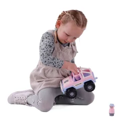 Cavallino Jeep Roze met 2 Speelfiguren New