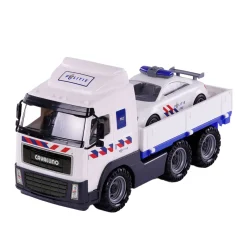 Politievrachtwagen en Politieauto, Schaal 1:16-Cavallino