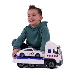 Politievrachtwagen en Politieauto, Schaal 1:16-Cavallino