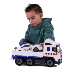 Politievrachtwagen en Politieauto, Schaal 1:16-Cavallino