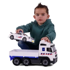 Politievrachtwagen en Politieauto, Schaal 1:16-Cavallino