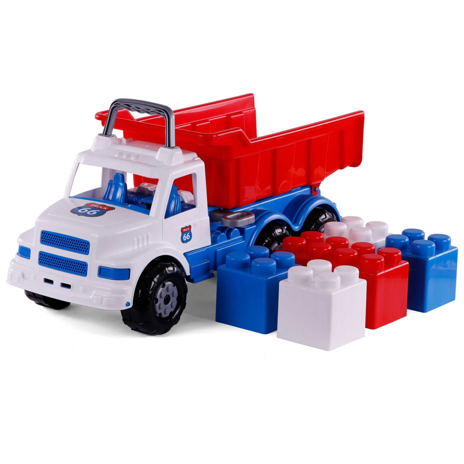 Route 66 XL Kiepwagen met Bouwblokken-Cavallino Online