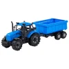 Tractor met Kiepwagen Aanhangwagen Blauw, Schaal 1:32>Cavallino Hot