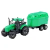 Tractor met Paardentrailer Groen, Schaal 1:32>Cavallino New