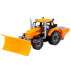 Cavallino Tractor met Sneeuw Ploeg Geel, Schaal 1:32 Clearance