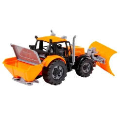 Cavallino Tractor met Sneeuw Ploeg Geel, Schaal 1:32 Clearance