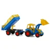 Tractor met Voorlader en Aanhanger Blauw-Cavallino Online