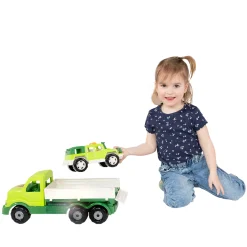 XL Torpedo Vrachtwagen met Survival Jeep Groen, 44,5cm><noscript><img width=