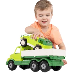 XL Torpedo Vrachtwagen met Survival Jeep Groen, 44,5cm><noscript><img width=