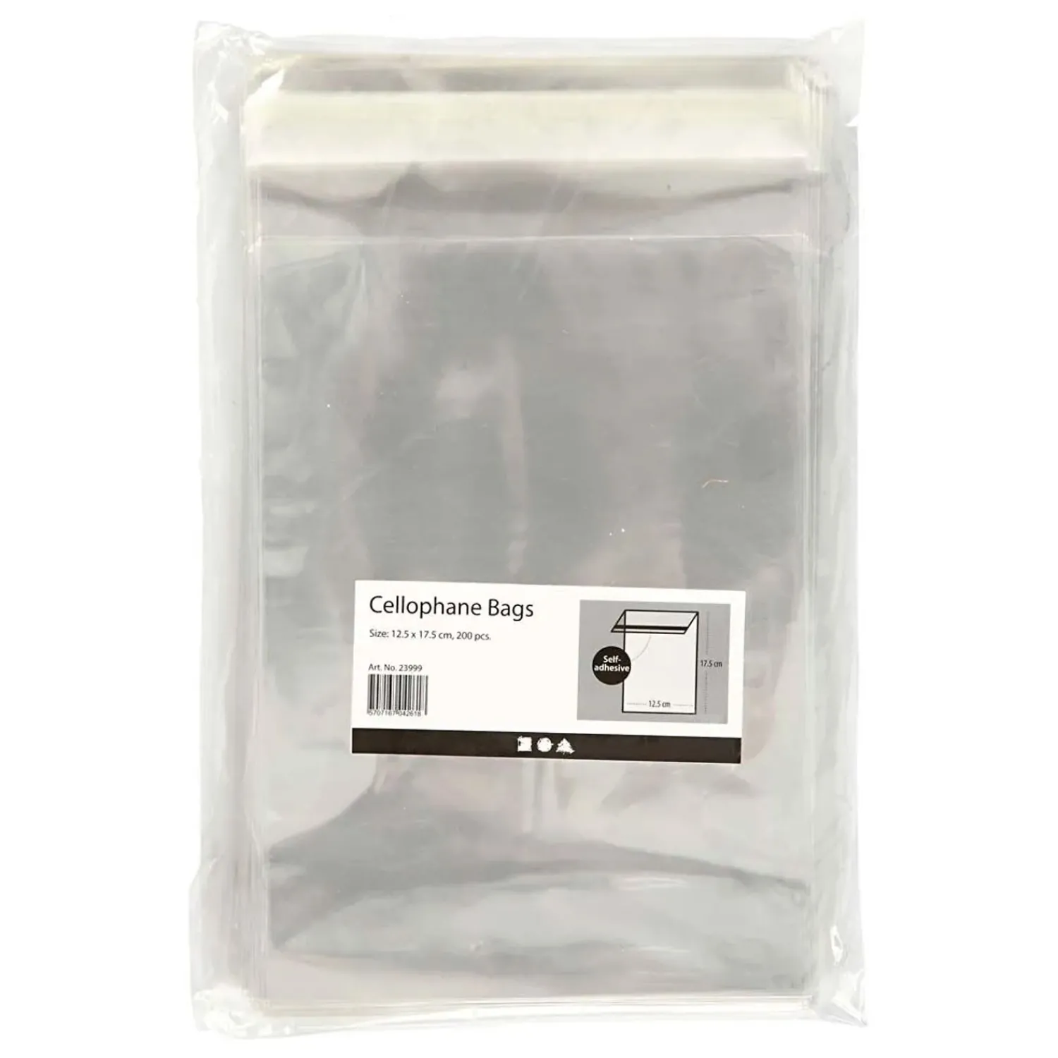 Cellofaan Zakjes 17 x 12 cm, 200st.>Creativ Company