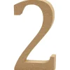 Cijfer 2 MDF 8cm, 1st.>Creativ Company Discount