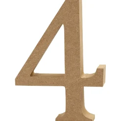 Cijfer 4 MDF 13cm, 1st.-Creativ Company