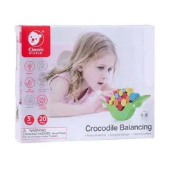 Houten Balansspel Krokodil, 20dlg.-Classic World Best