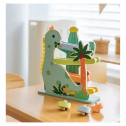 Houten Ballenbaan Dinosaurus, 4dlg.-Classic World New