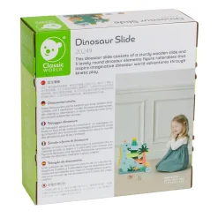 Houten Ballenbaan Dinosaurus, 4dlg.-Classic World New