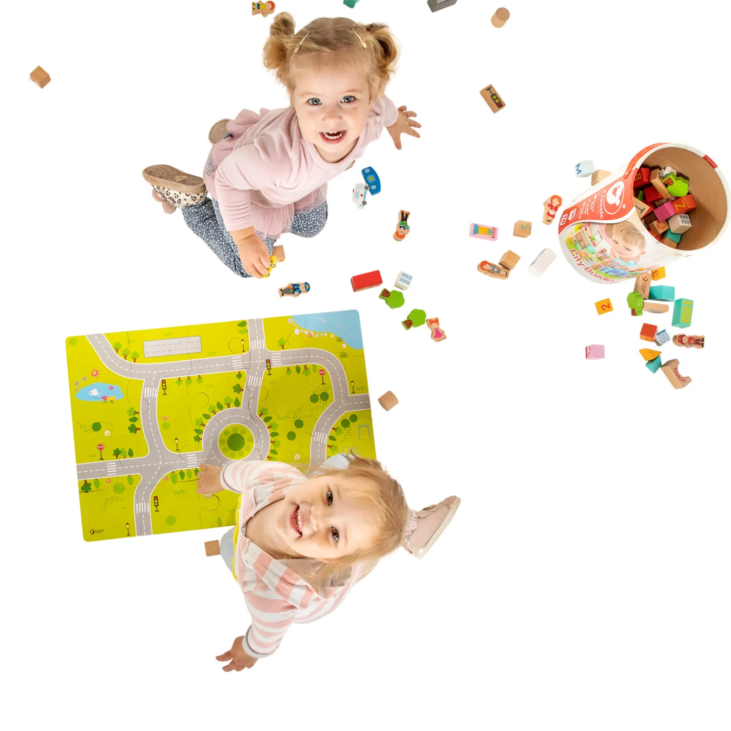 Houten Blokken Stad, 120dlg.-Classic World Online