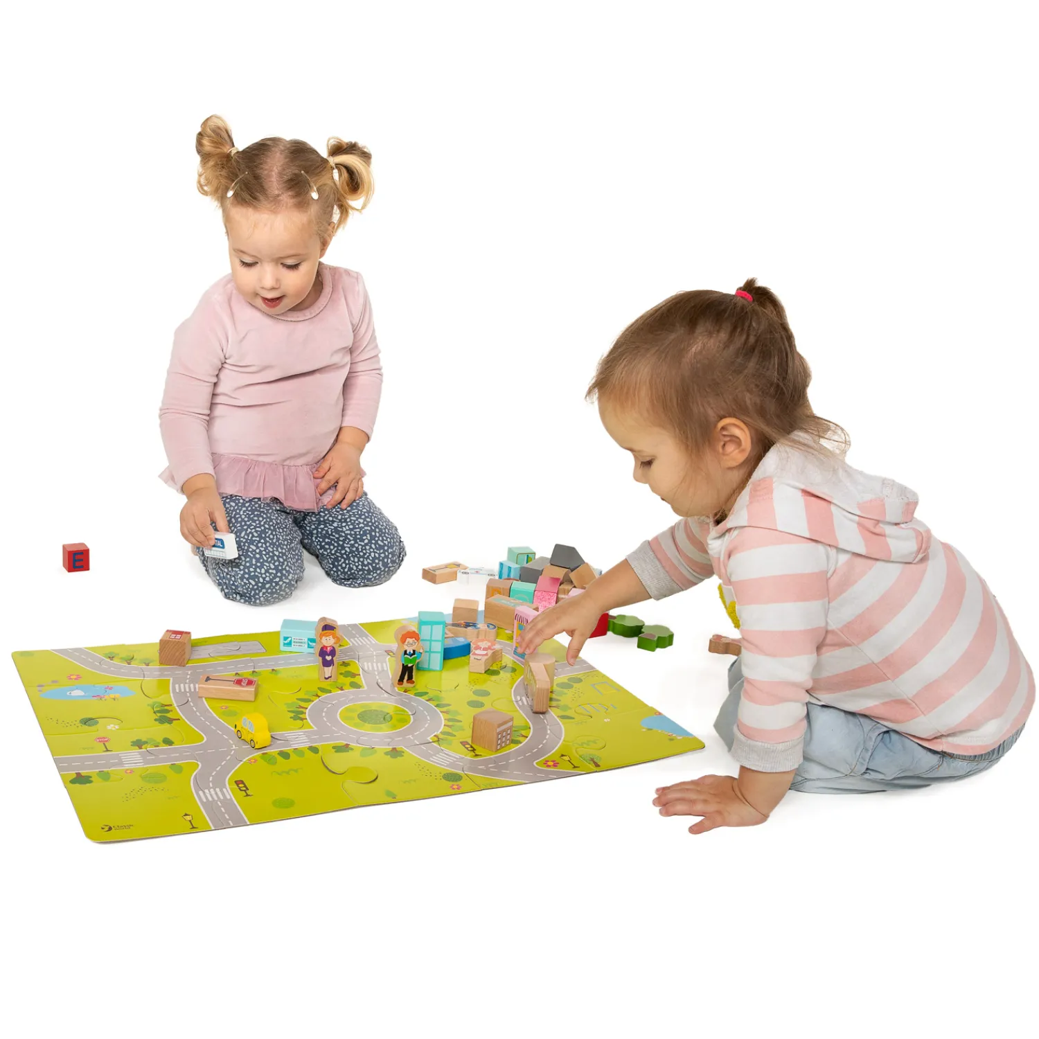 Houten Blokken Stad, 120dlg.-Classic World Online