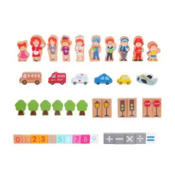 Houten Blokken Stad, 120dlg.-Classic World Online