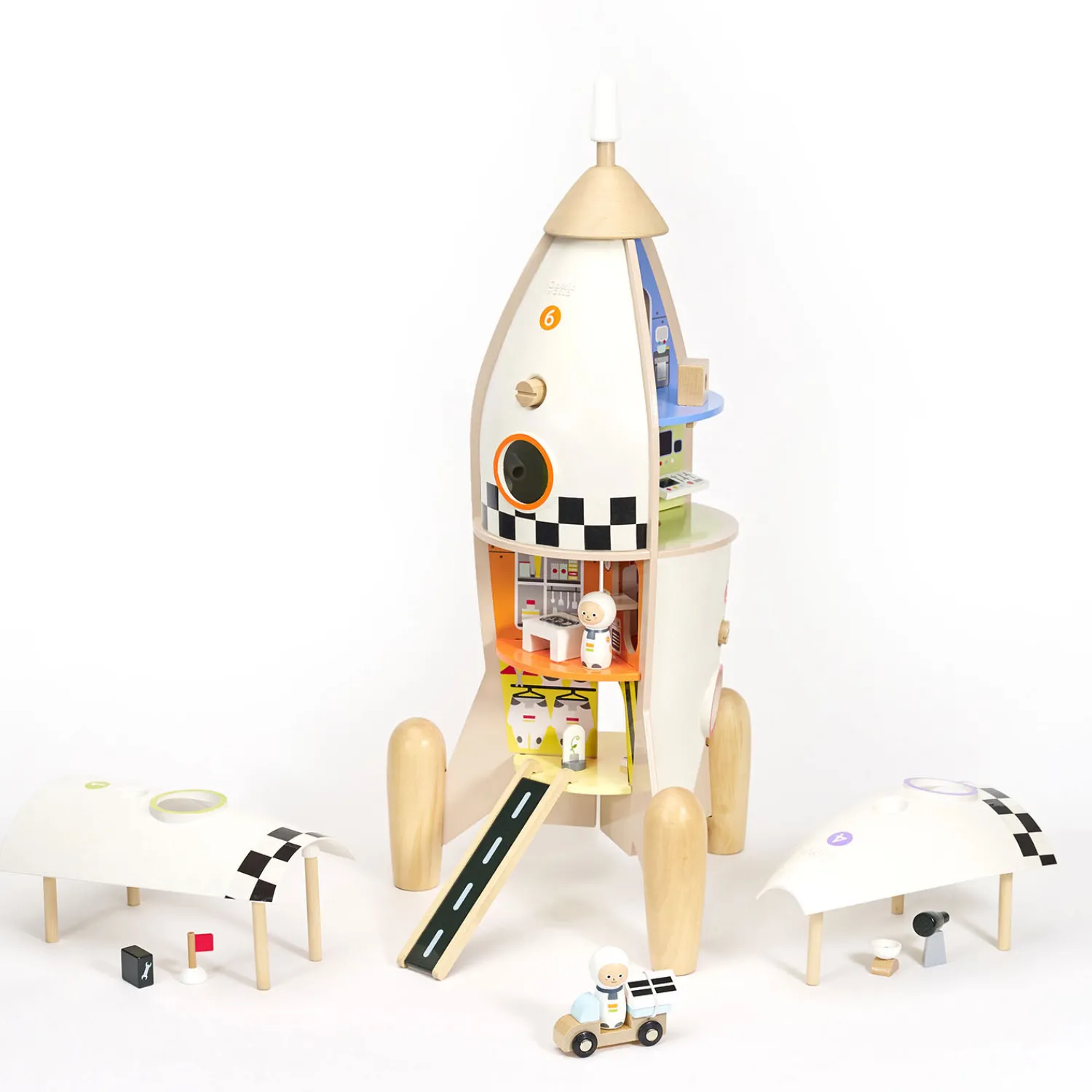 Classic World Houten Bouw Raket, 51dlg. New