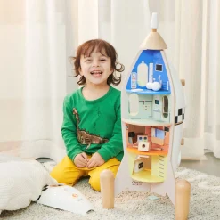 Classic World Houten Bouw Raket, 51dlg. New