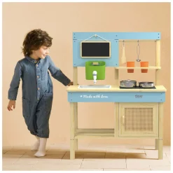 Houten Buiten Speelkeuken met Accesoires, 7dlg.><noscript><img width=