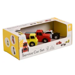 Houten Hulpdienst Auto's Set, 3st.>Classic World Outlet