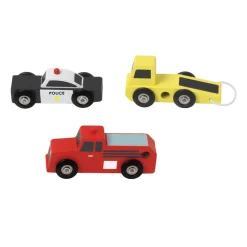 Houten Hulpdienst Auto's Set, 3st.><noscript><img width=