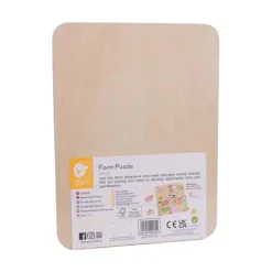 Classic World Houten Inlegpuzzel Boerderij, 12st. Hot