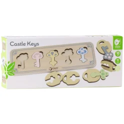 Houten Kasteelsleutels en Sloten Matchen Spel, 13dlg.>Classic World Clearance