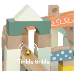 Houten Knikkerbaan Bouwset, 62dlg.><noscript><img width=