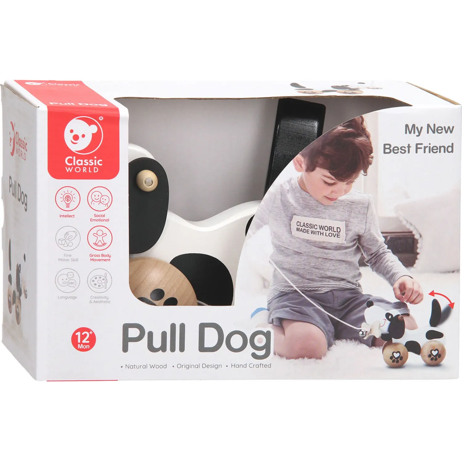 Houten Kwispel Hondje>Classic World New