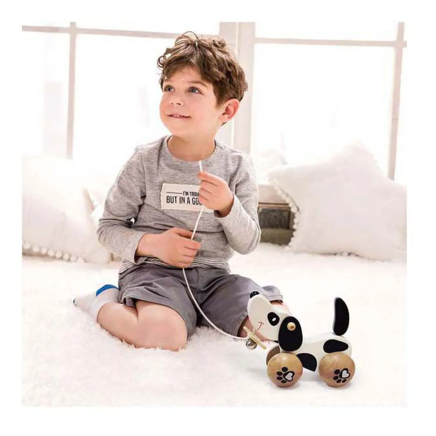 Houten Kwispel Hondje>Classic World New