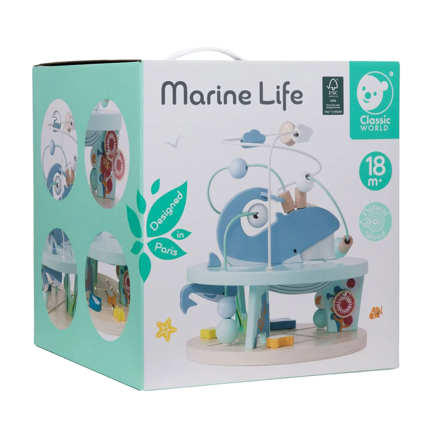 Houten Motoriekspiraal Onderwaterwereld>Classic World Hot