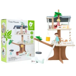 Classic World Houten Poppenhuis Boomhut, 31dlg. Discount
