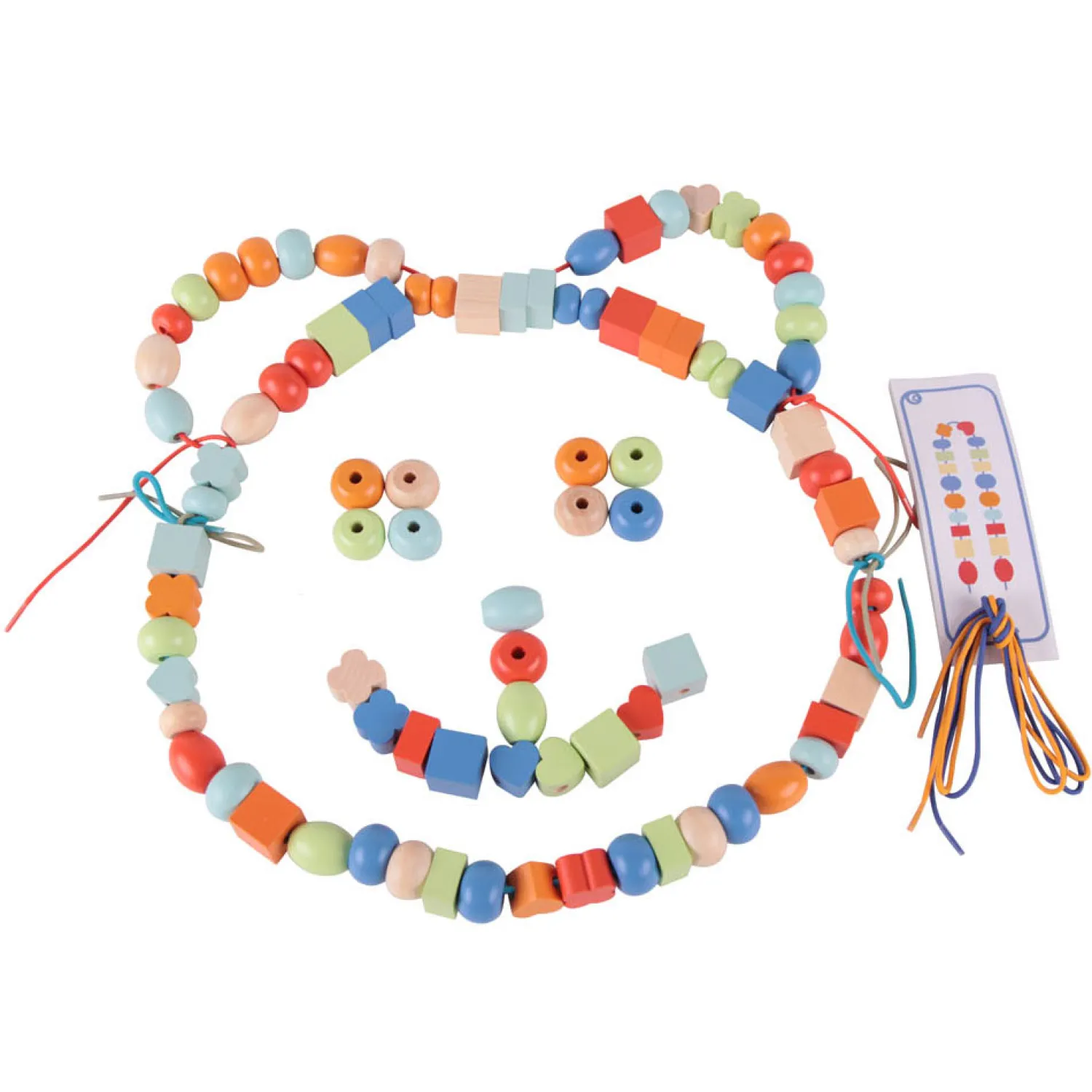 Houten Rijgkralen, 90dlg.>Classic World Hot