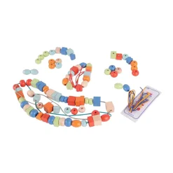 Houten Rijgkralen, 90dlg.><noscript><img width=