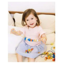 Houten Rijgkralen, 90dlg.><noscript><img width=