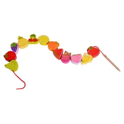 Houten Rijgkralen Fruit, 13dlg.-Classic World Clearance