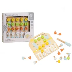 Houten Schroefbord Coordinatie Spel, 27dlg.-Classic World Best