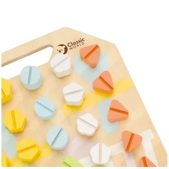 Houten Schroefbord Coordinatie Spel, 27dlg.-Classic World Best