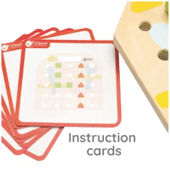 Houten Schroefbord Coordinatie Spel, 27dlg.-Classic World Best