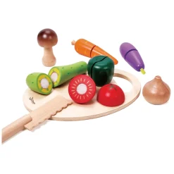 Houten Snijgroenten met Mes en Snijplank 16 dlg><noscript><img width=