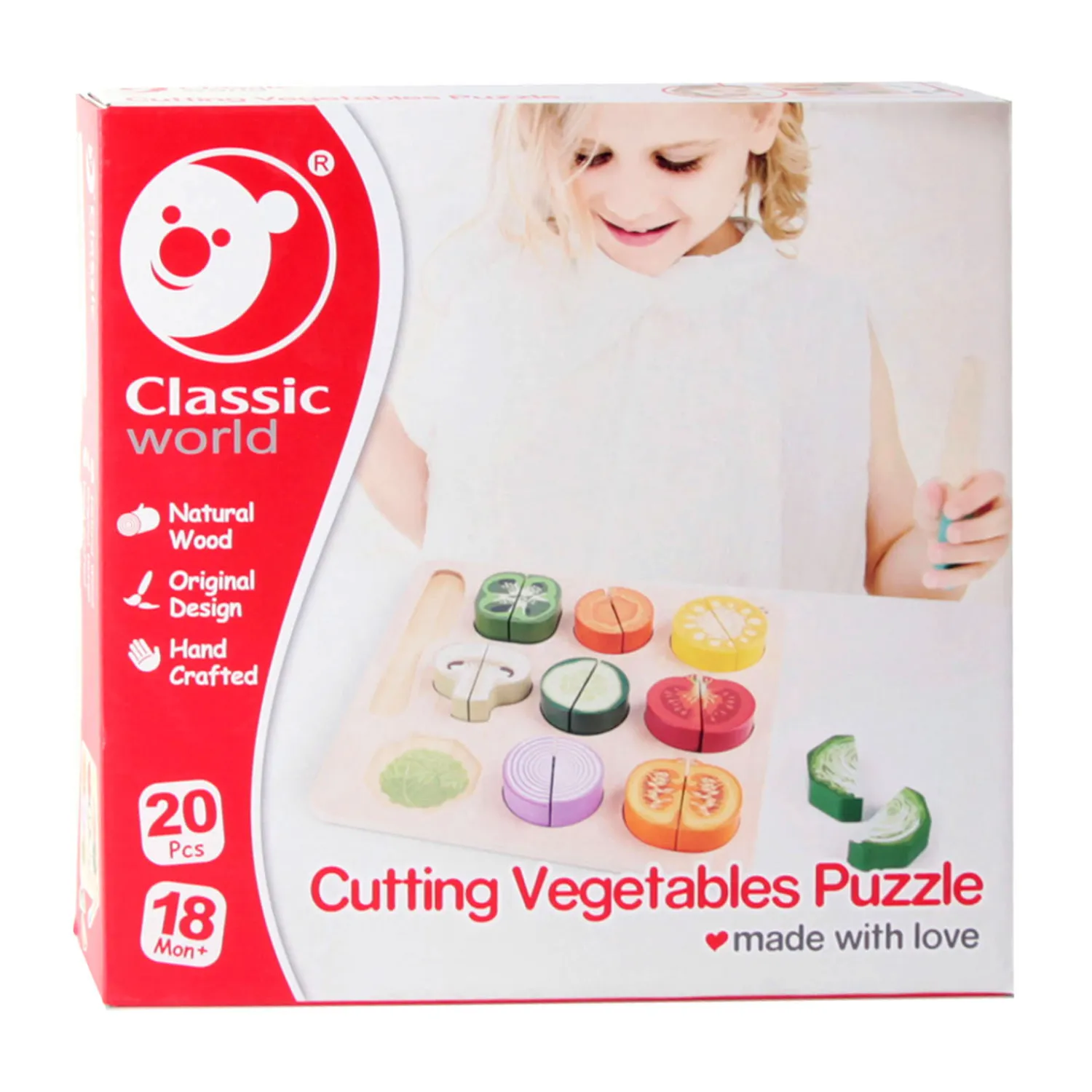 Houten Snijgroente, 20dlg.>Classic World Best