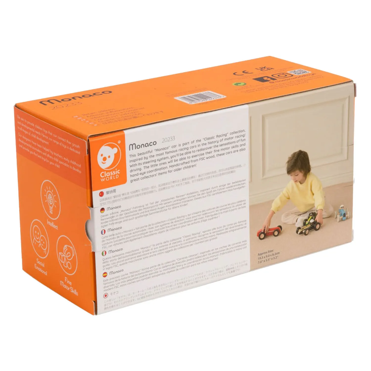 Houten Speelgoedauto Monaco-Classic World Clearance