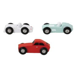 Houten Sportauto's Set, 3st.-Classic World Sale