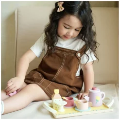 Houten Theeset Grace met Dienblad, 14dlg.-Classic World Sale