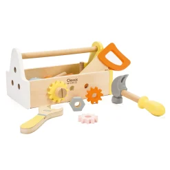 Houten Timmermanset met Gereedschapskist, 18dlg.-Classic World New