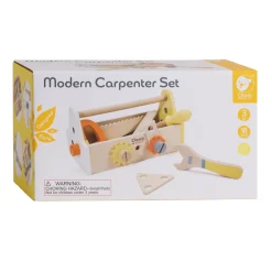 Houten Timmermanset met Gereedschapskist, 18dlg.-Classic World New